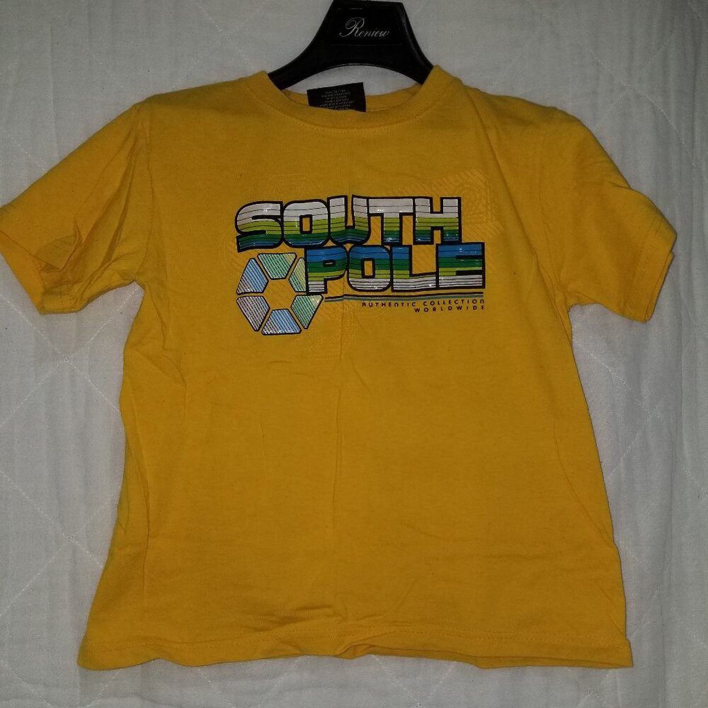 South Pole Yellow Childs size 7  T-Shirt